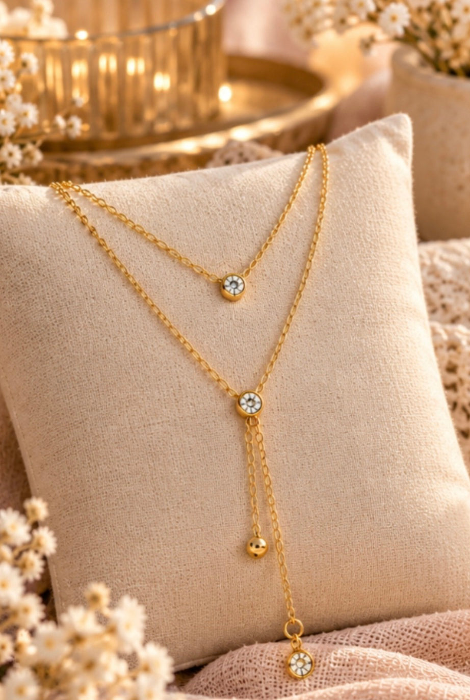 Collier double zirconium y