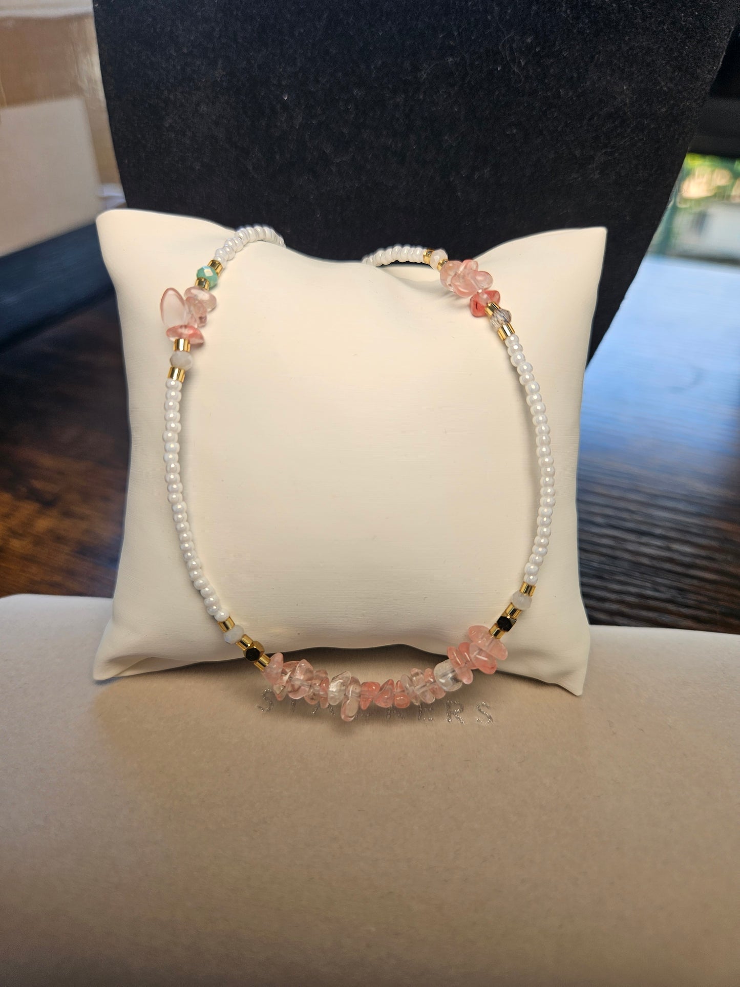 Collier fait main pierre naturelle