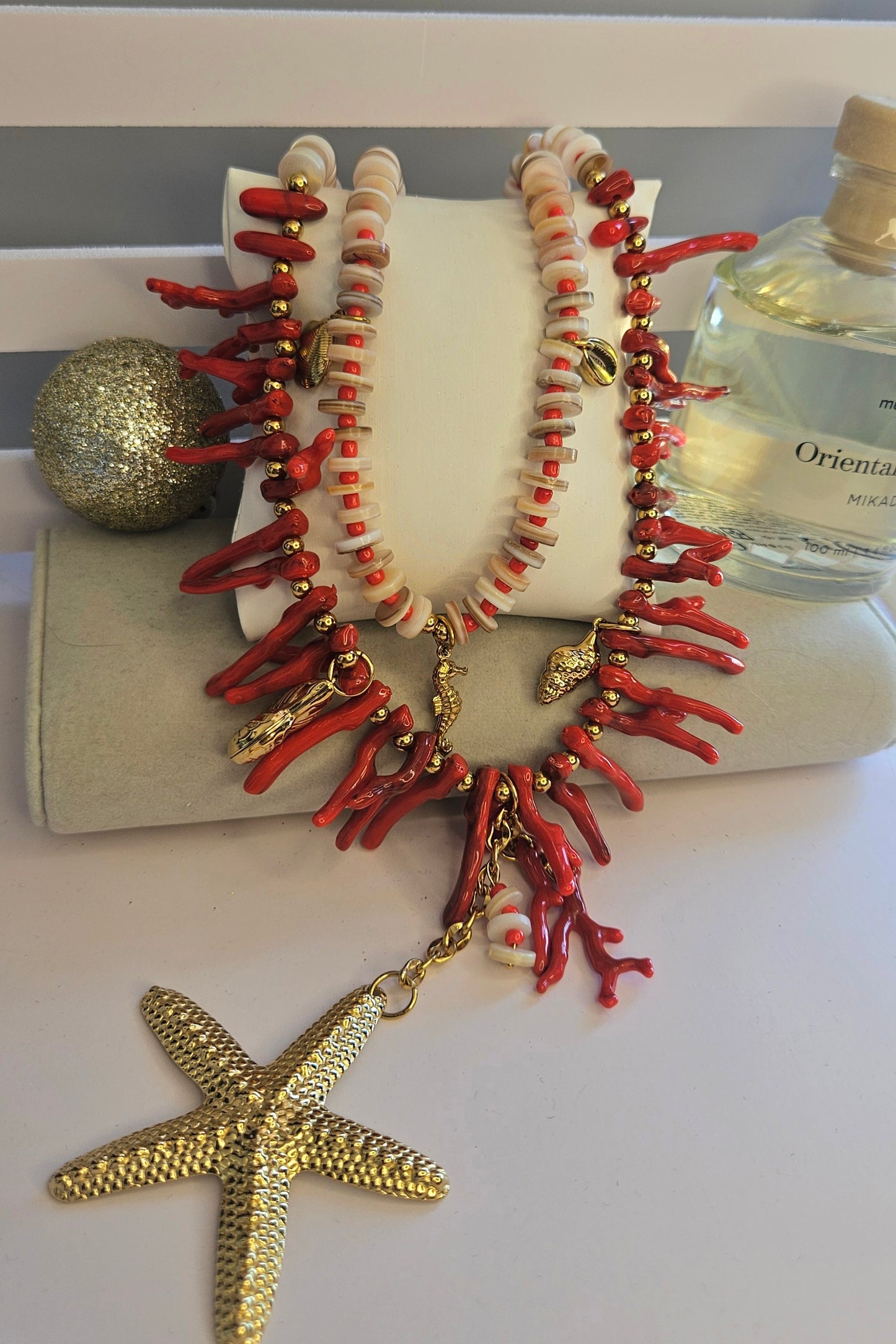 Collier double etoile