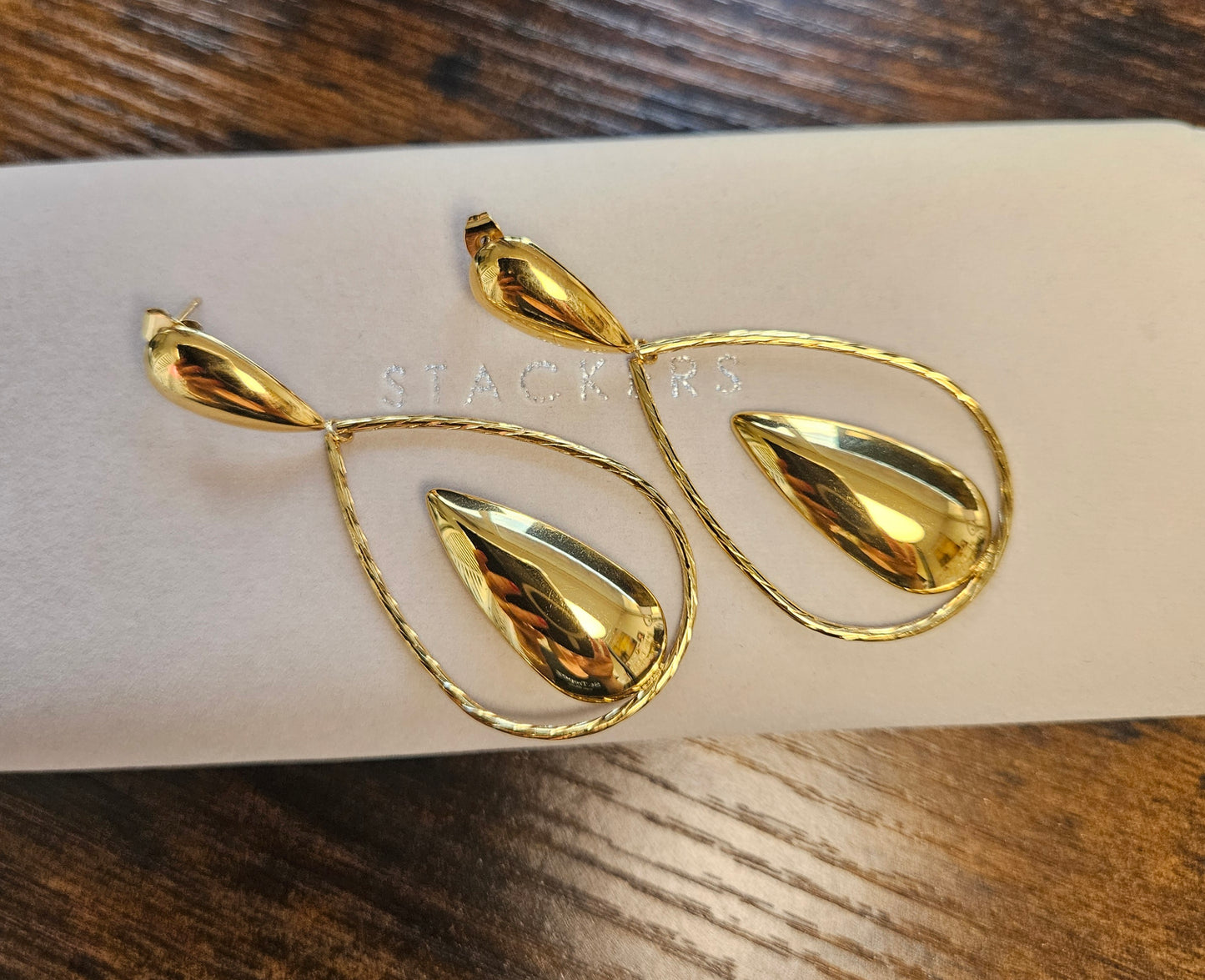 Boucles d'oreilles goutte créole