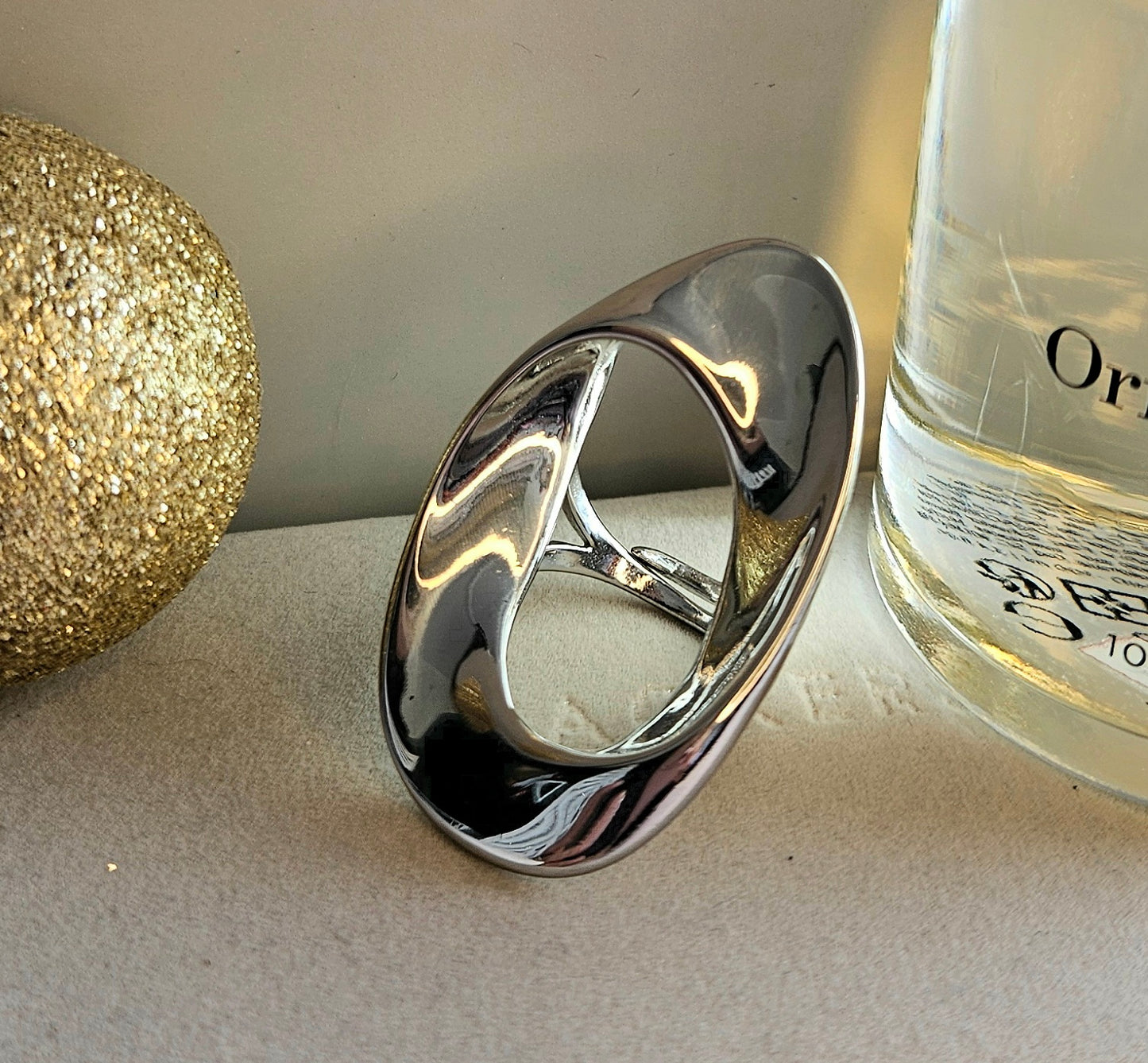 Bague vague argent