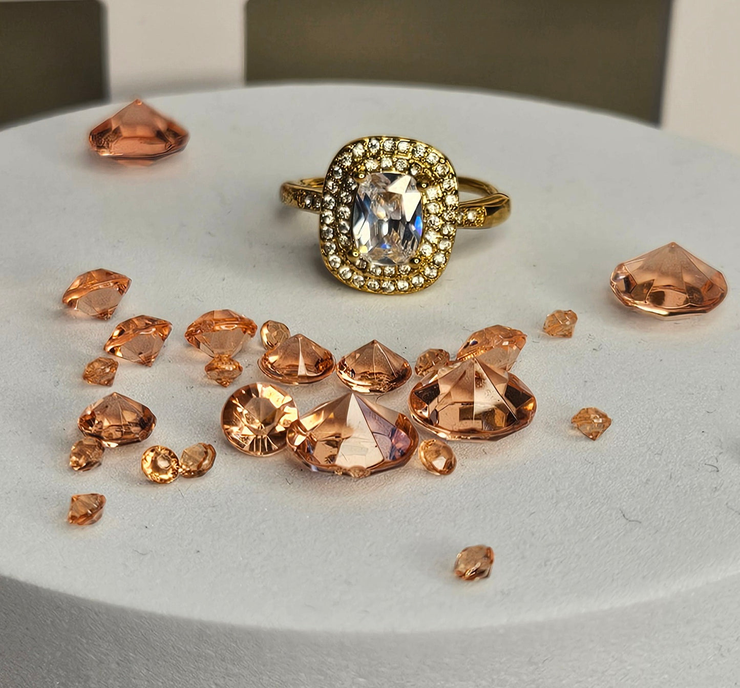 Bague cristal rétro et strass