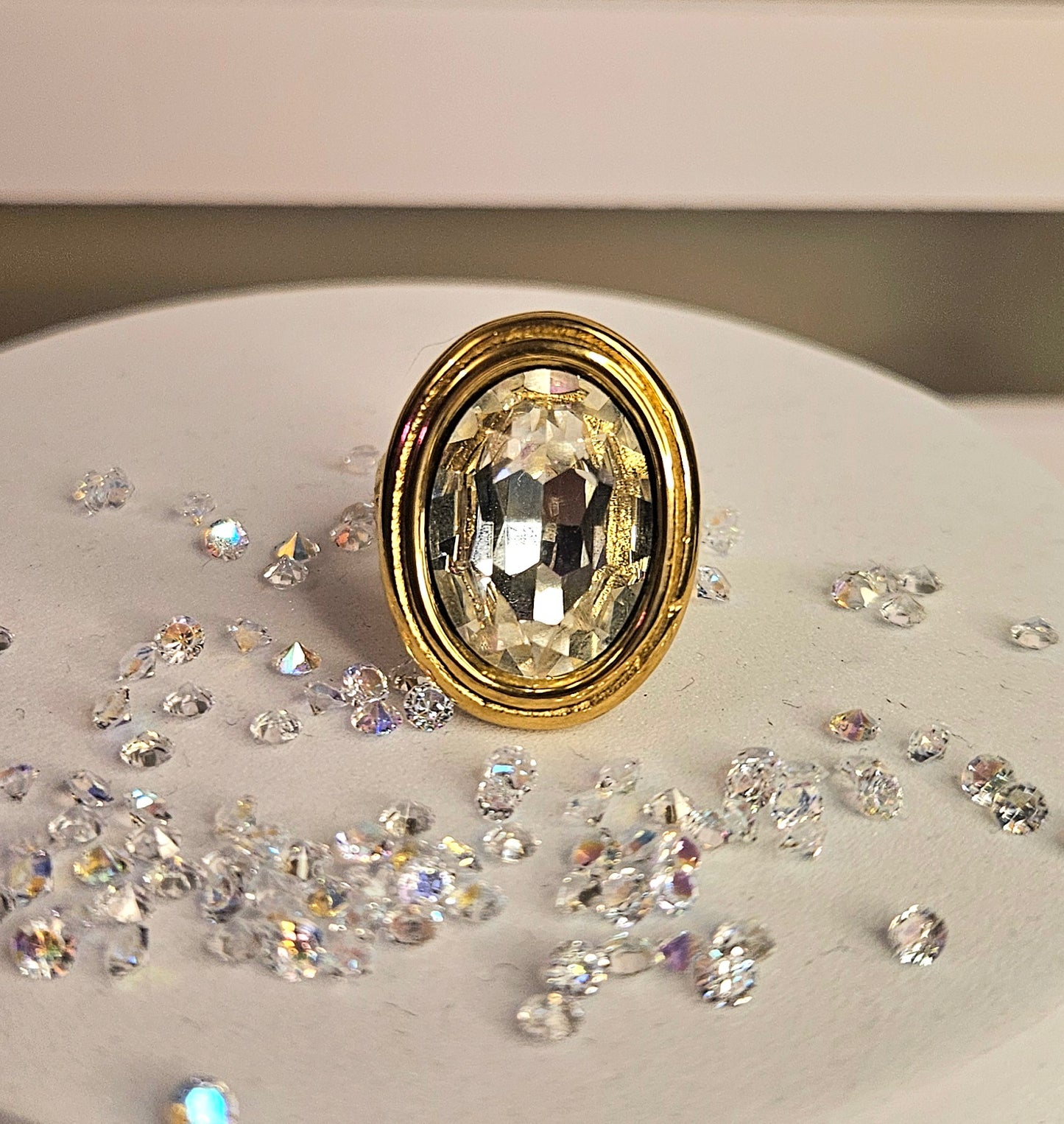 Bague cristal blanc min 54