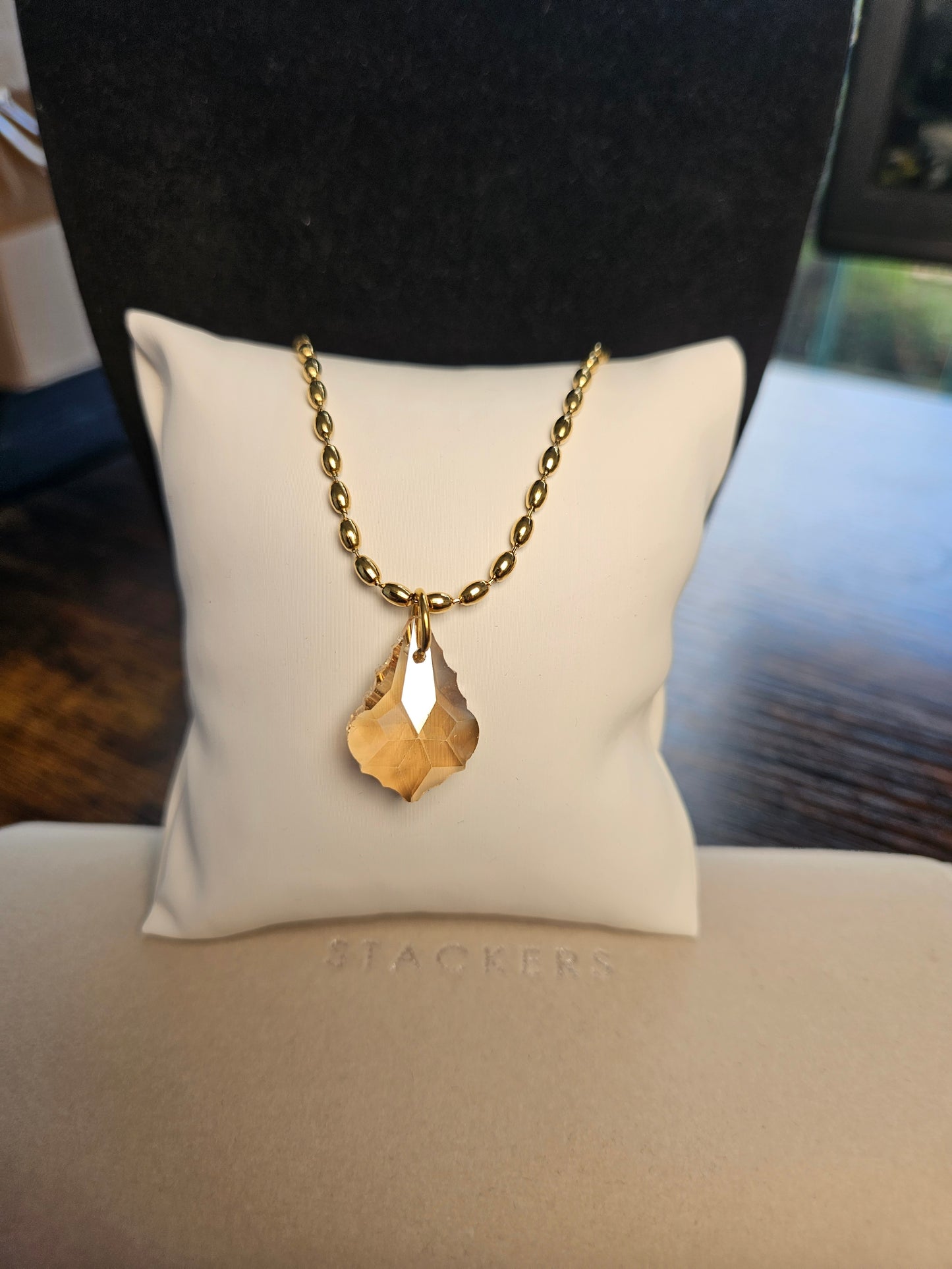 Collier cristal champagne petit modèle