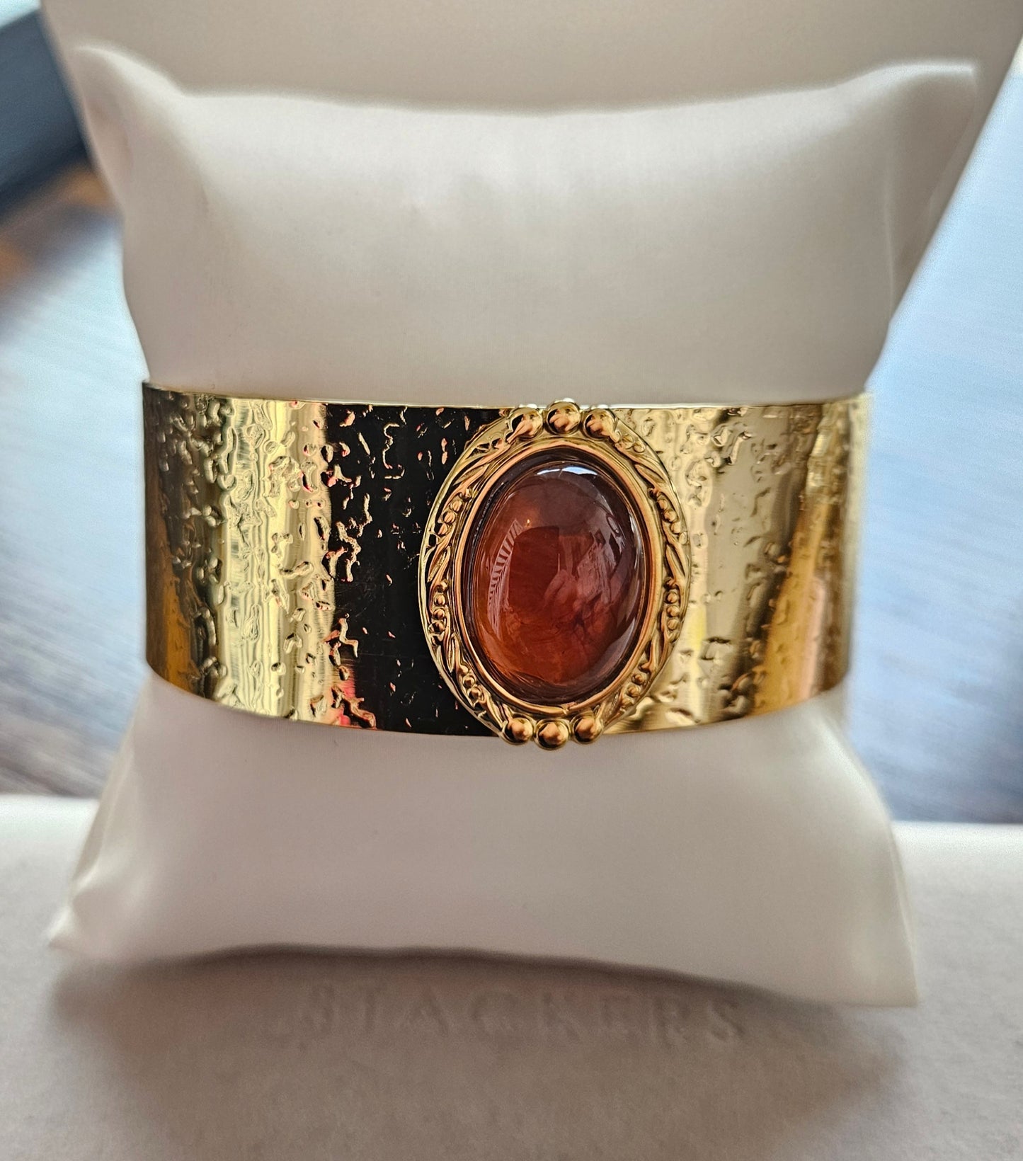 Bracelet pierre naturelle ambre solo