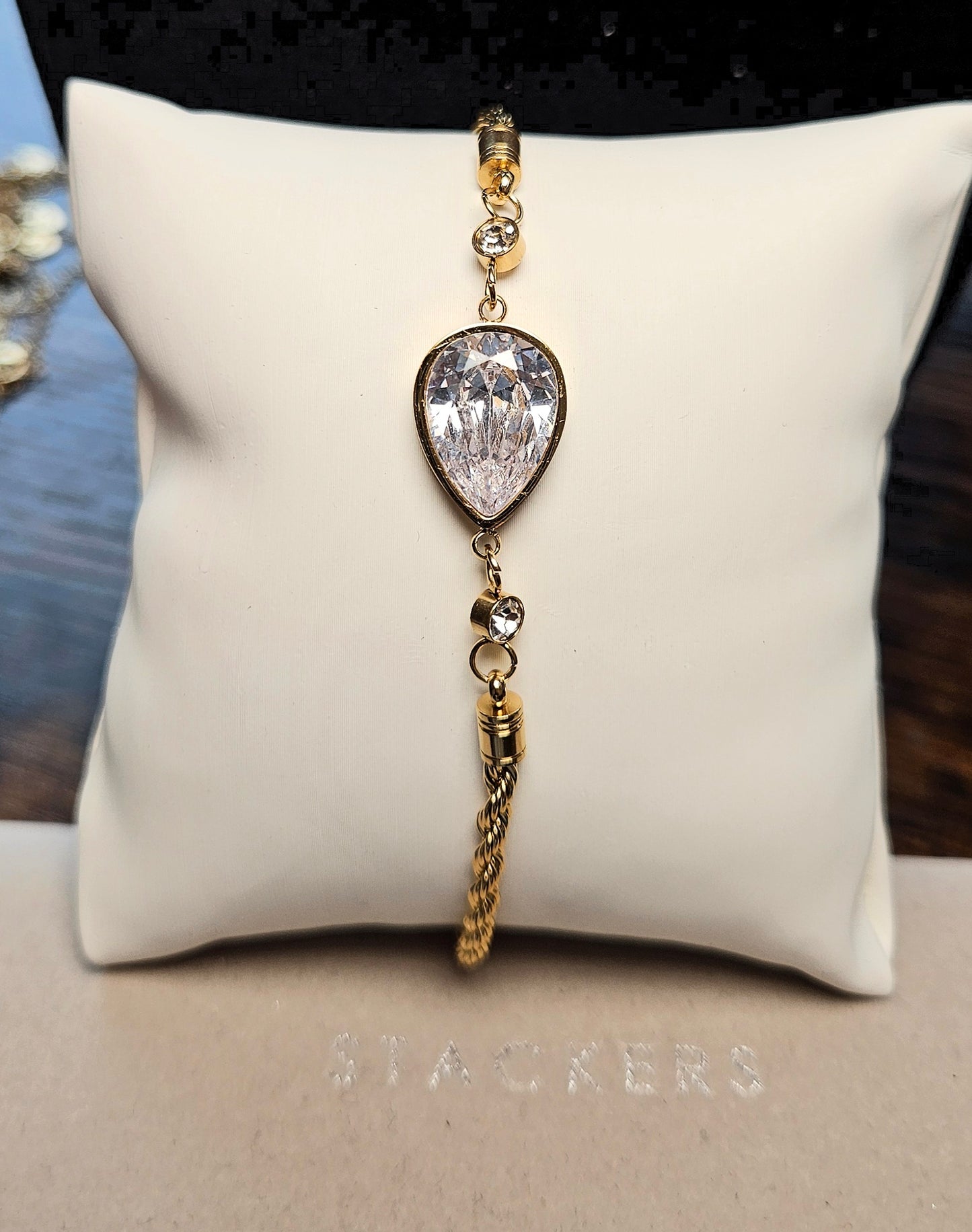 Bracelet goutte cristal