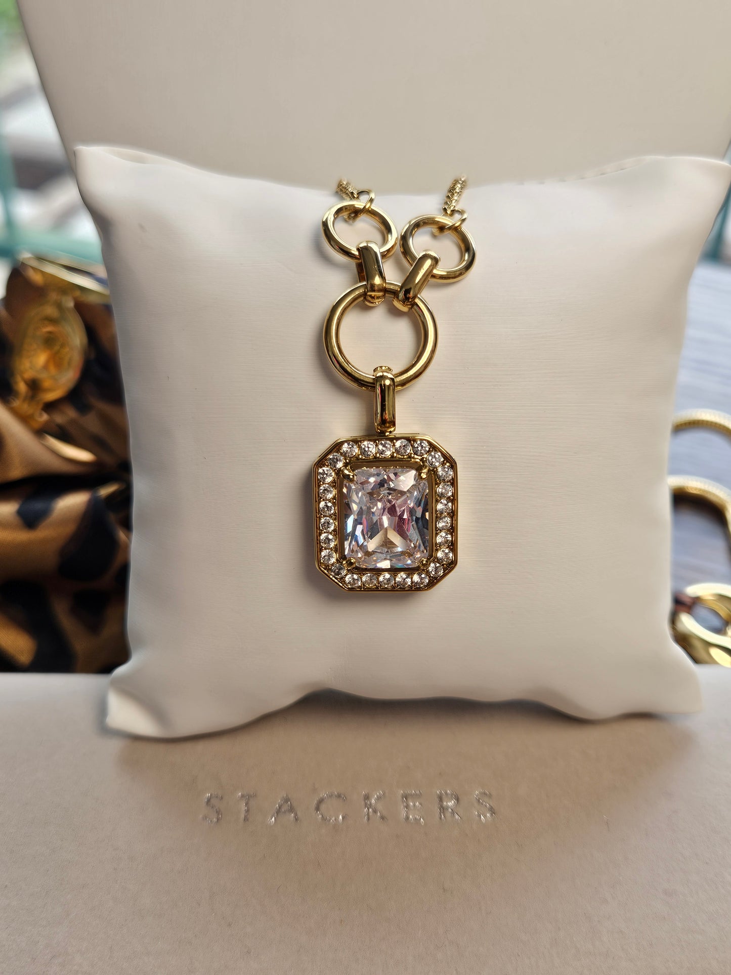 Collier cristal et strass