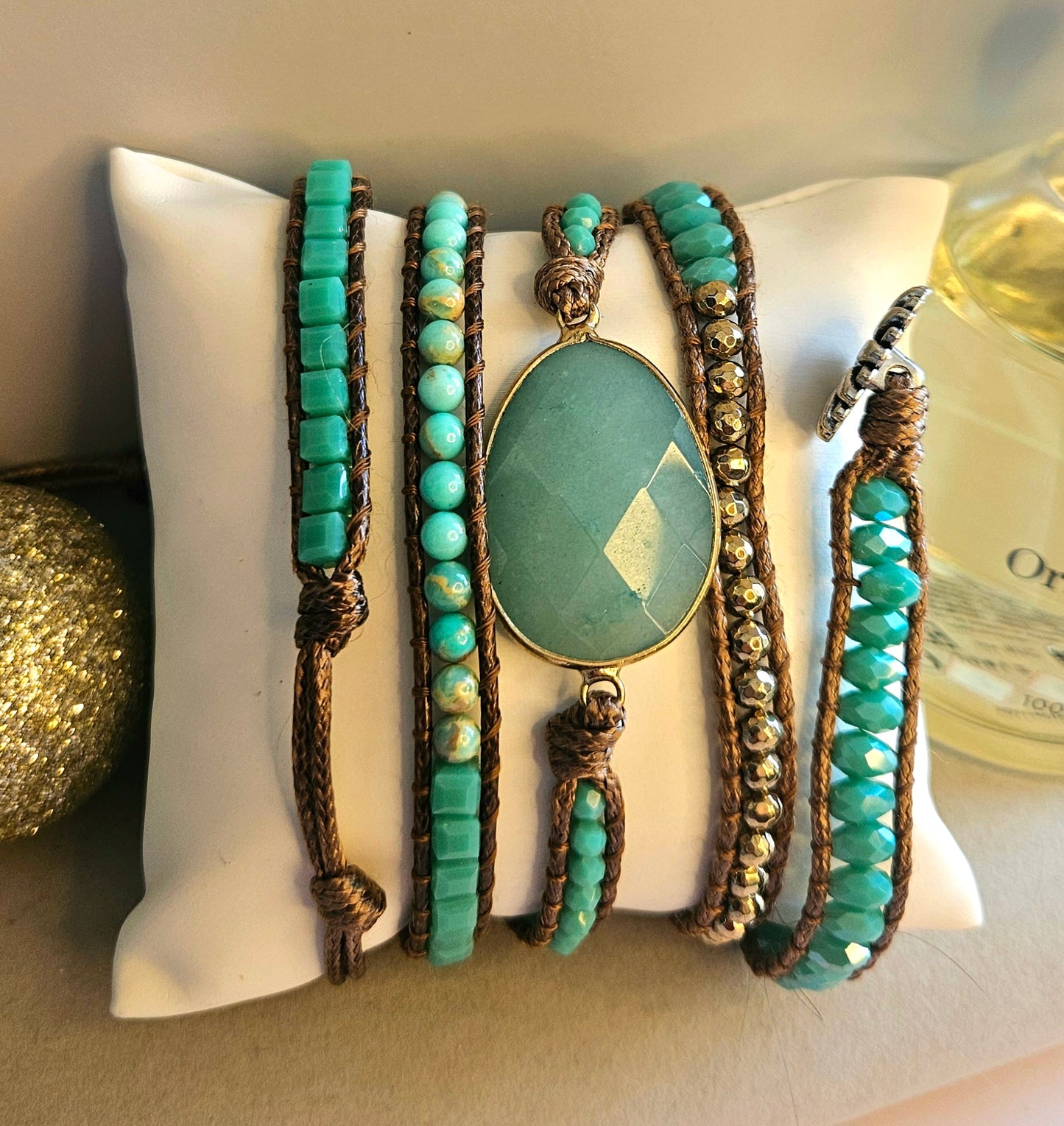 Bracelet usa pierre naturelle
