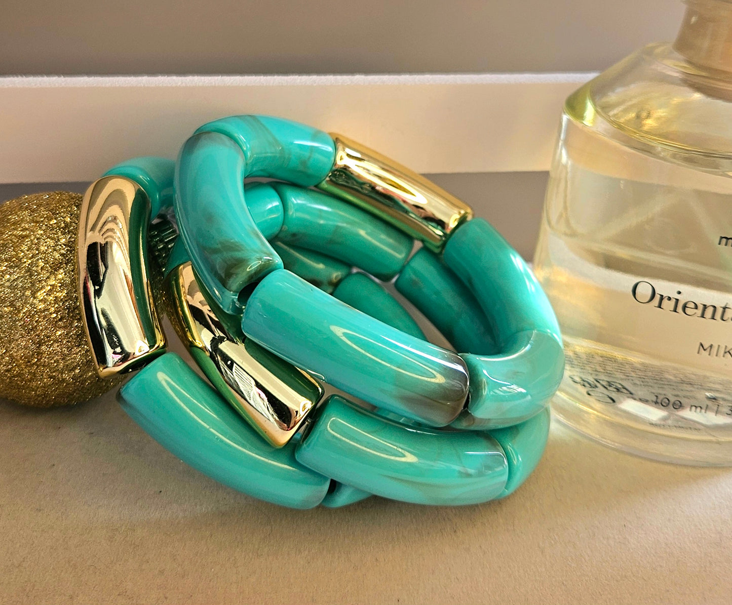 Bracelet à l'unité turquoise
