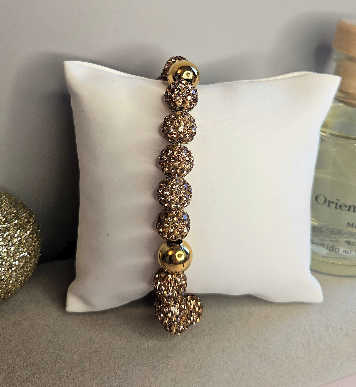 Bracelet strass or