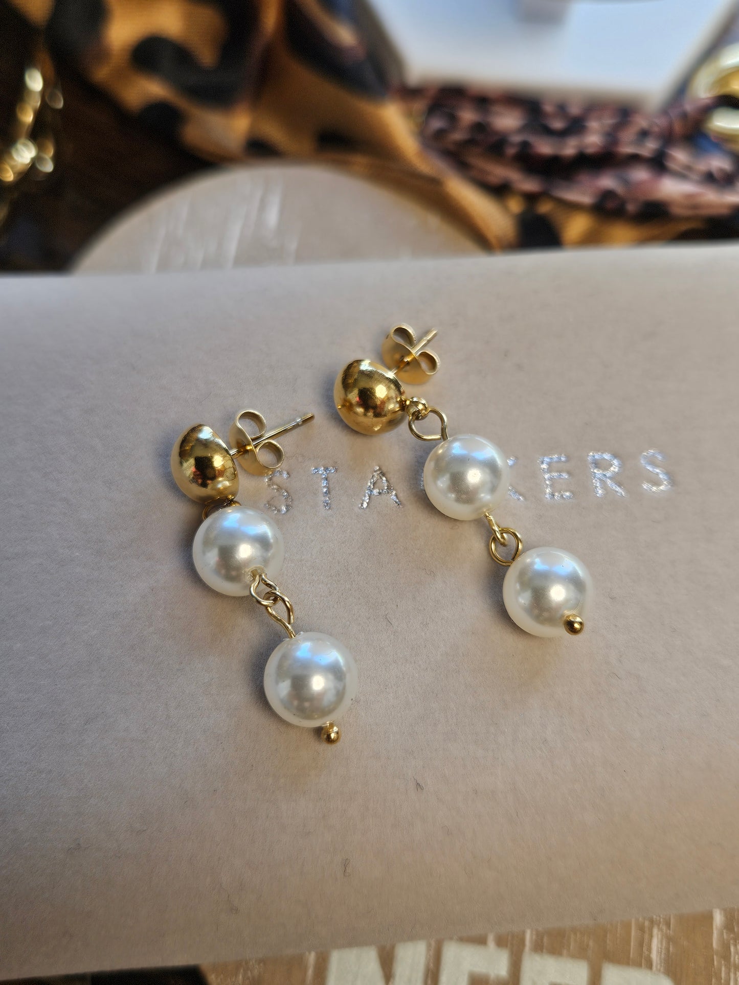 Boucles d'oreilles perle