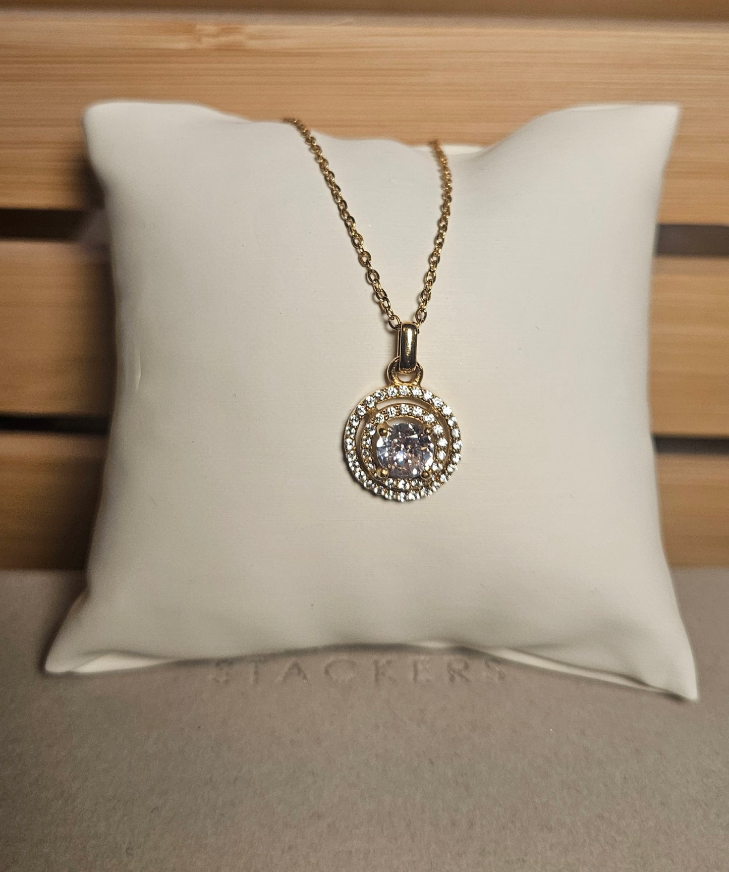 Collier rond strass hauteur