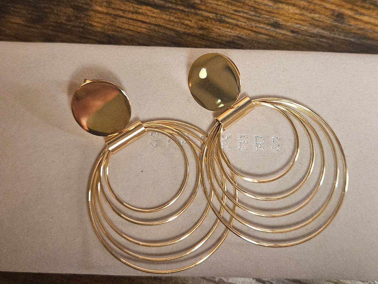 Boucles d'oreilles créoles multicercles fin