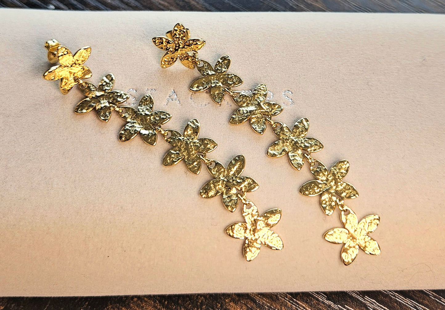 Boucles d'oreilles multifleurs
