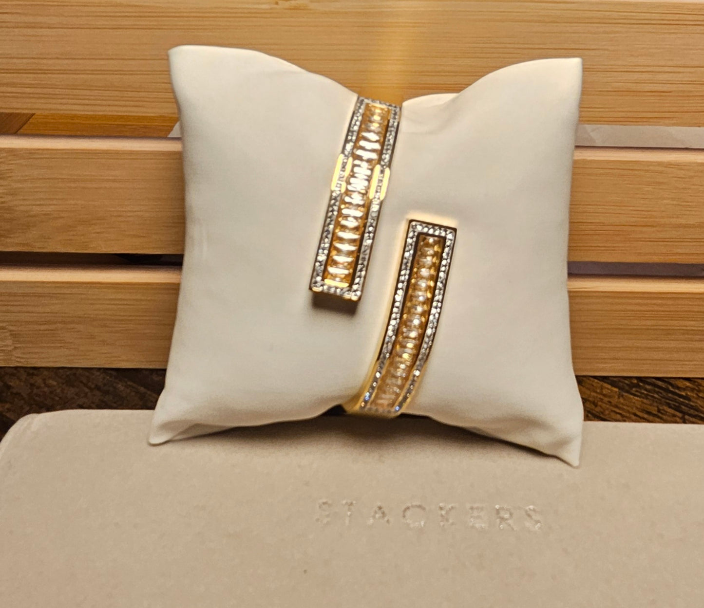 Bracelet jonc cristal louna