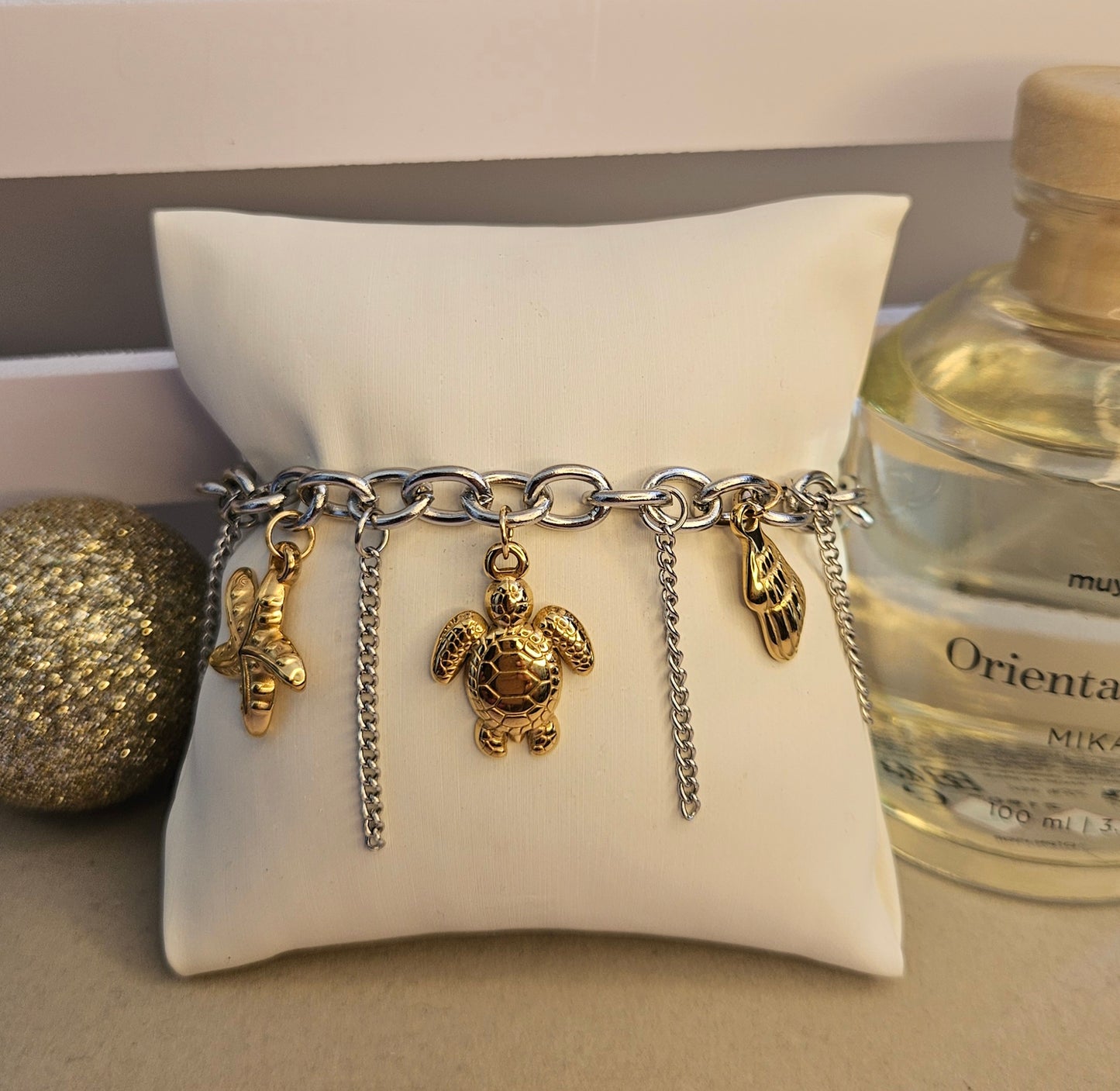 Bracelet bi color tortue