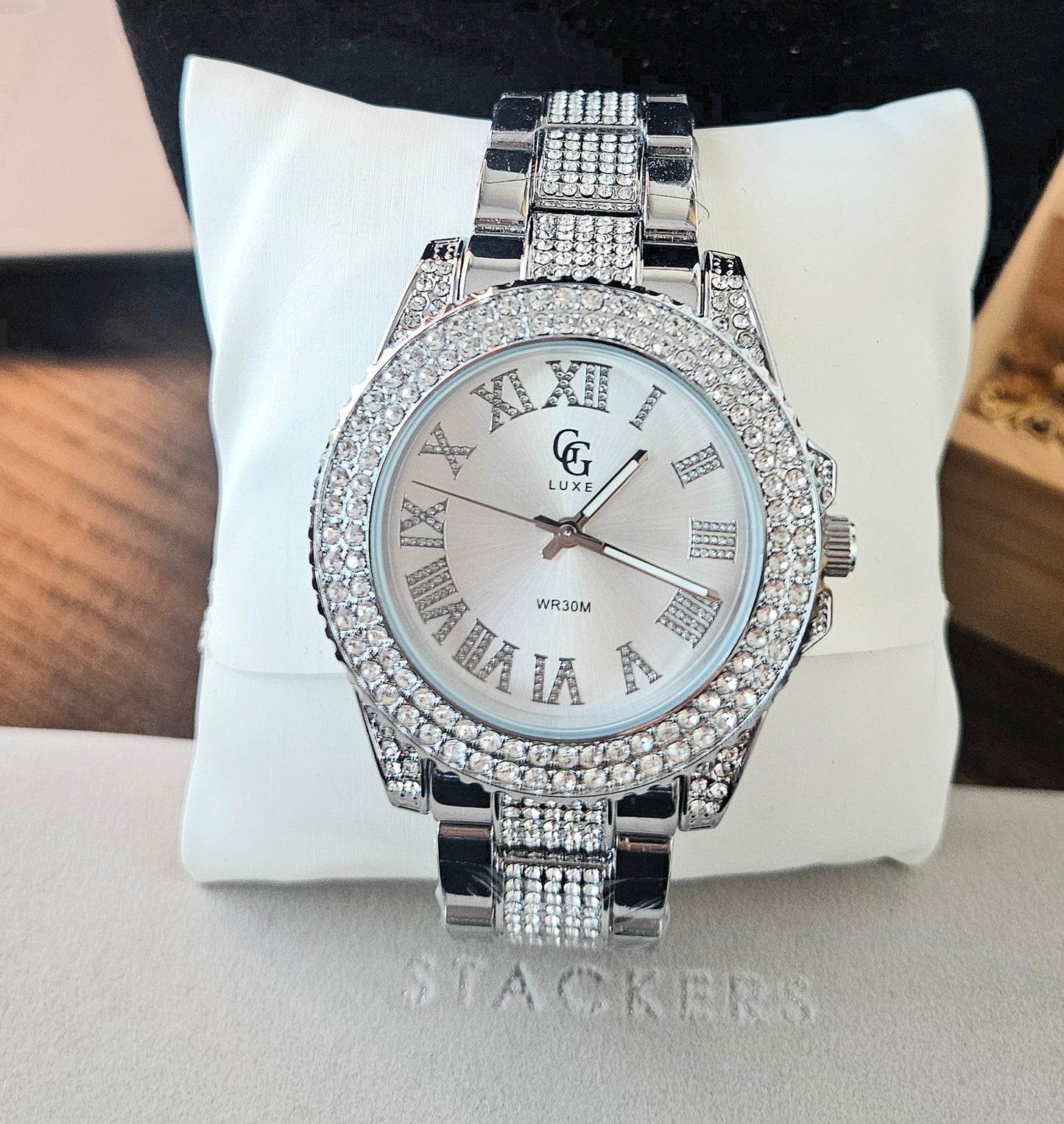 Montres argent strass