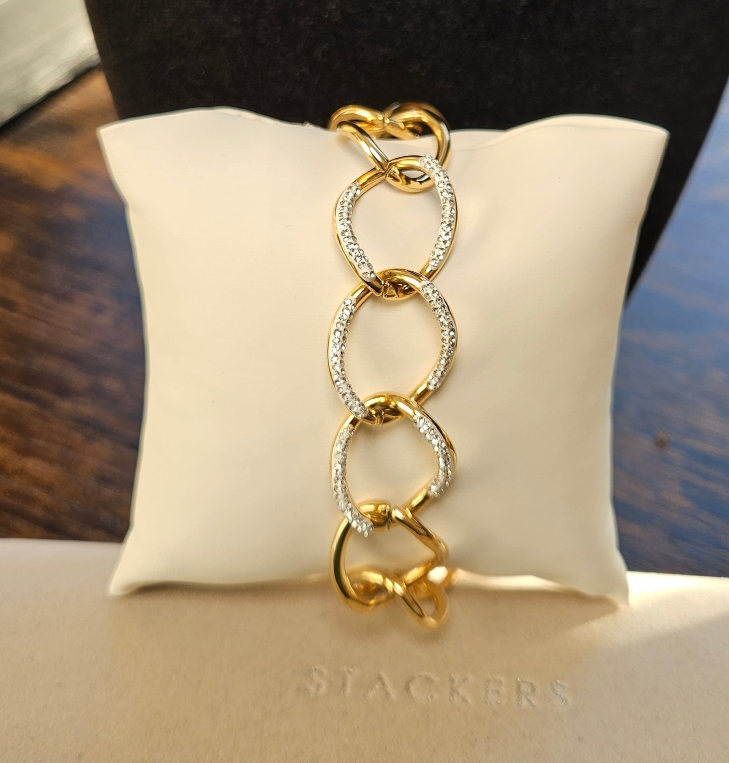 Bracelet maille strass