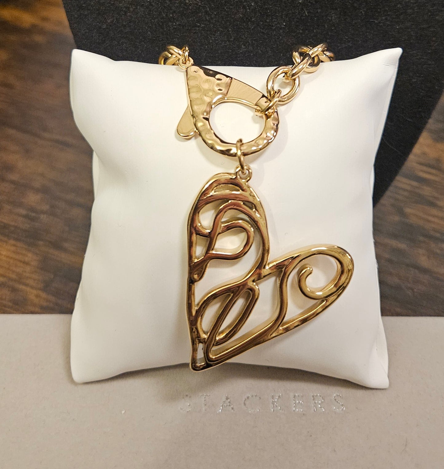 Collier sautoir cœur