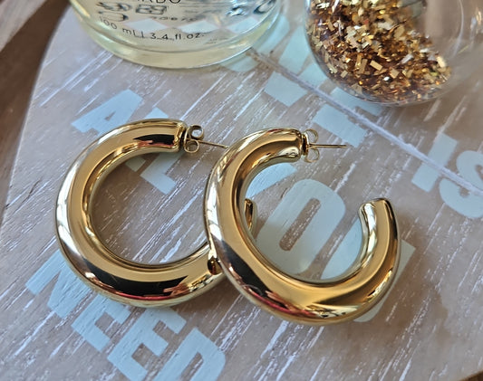 Boucles d'oreilles creoles larges