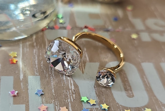 Swarovski silver ring