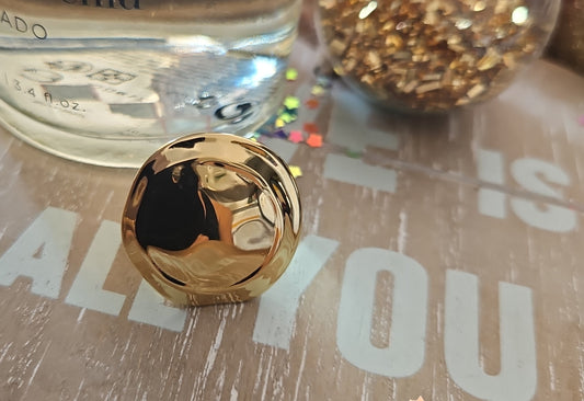 Bague ronde martelé