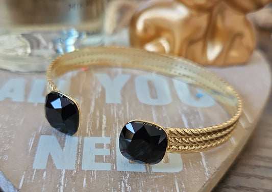 Black Swarovski bracelet