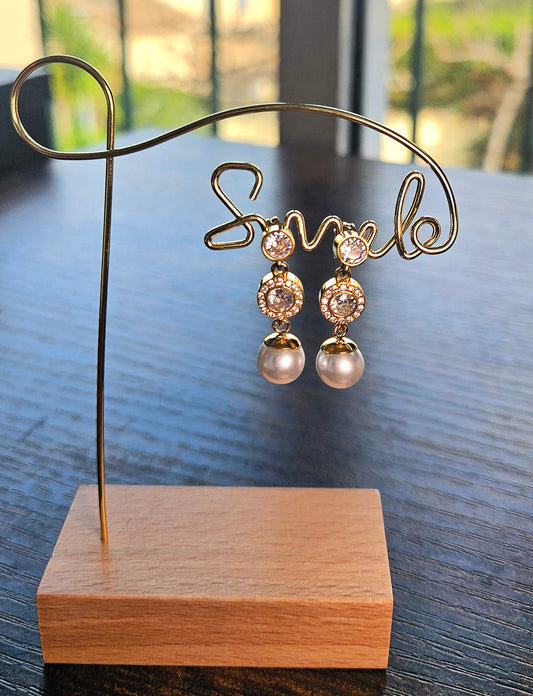 Boucles d'oreilles cristal argente