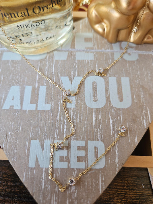 Collier strass y