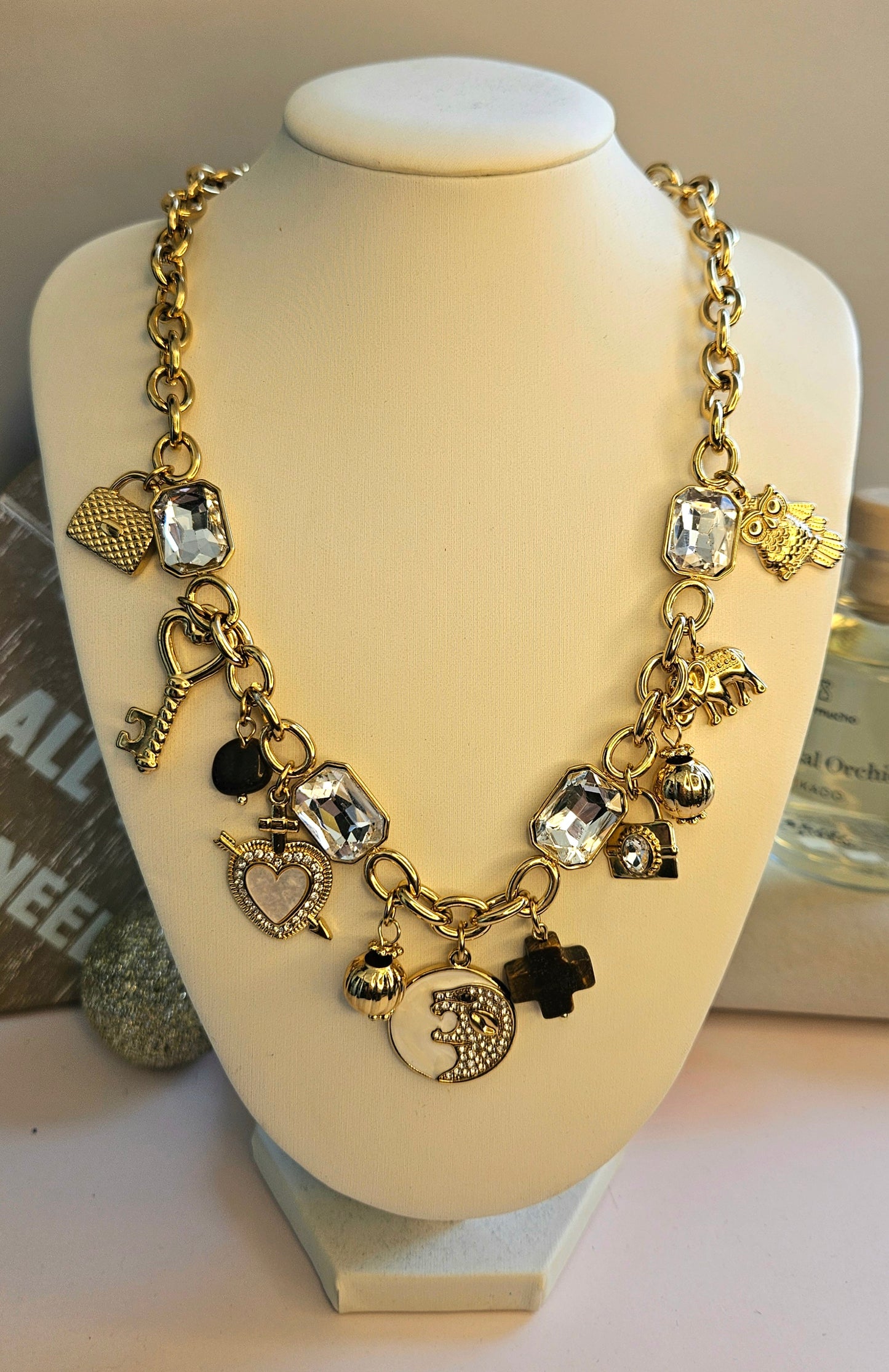 Collier cristal guépard
