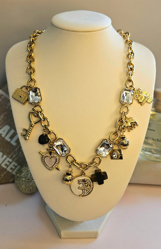 Collier cristal guépard