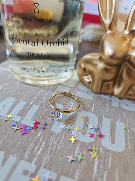 Bague zircon serti style alliance