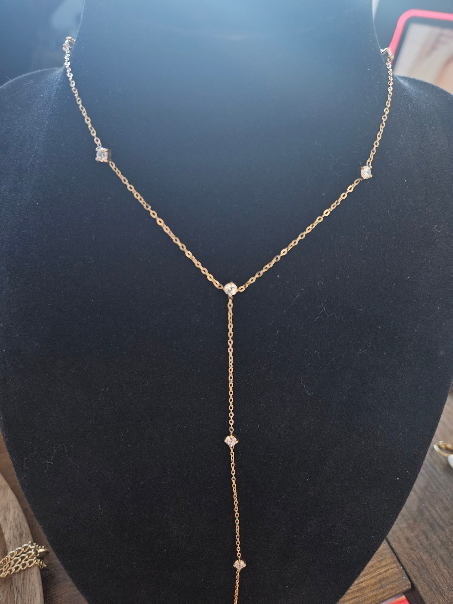 Collier strass y