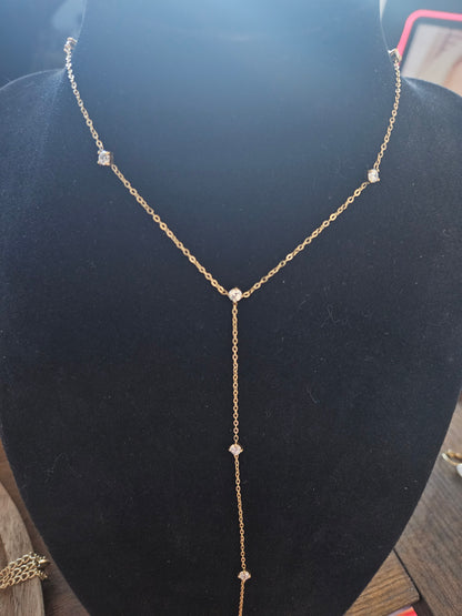 Collier strass y