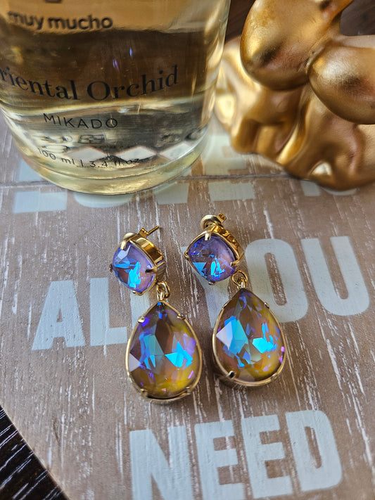 Boucles d'oreilles cristal essence