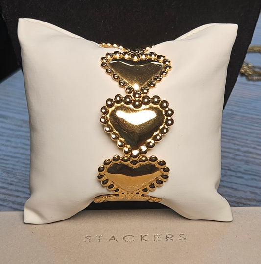 Bracelet coeur manchette