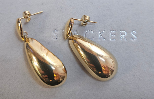 Boucles d'oreilles goutte acier