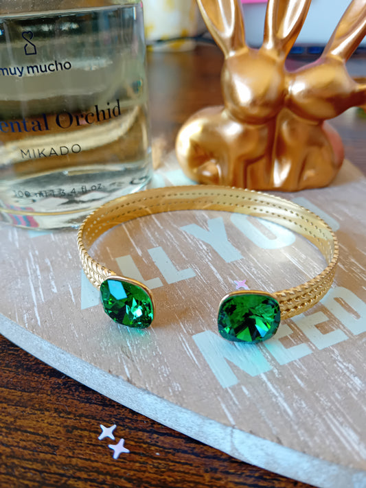 Bracelet swaroski vert