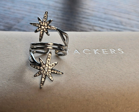 Bague argent etoile