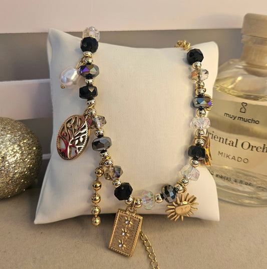 Collier arbre de vie cristal