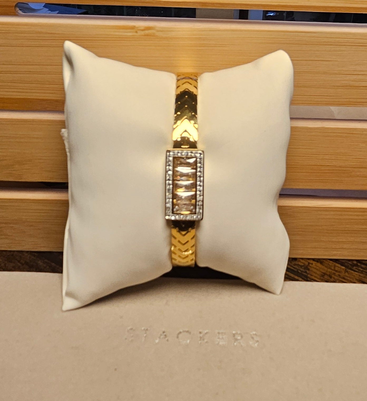 Bracelet cristal et strass en rectangle nala