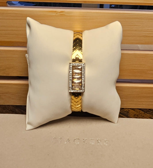 Bracelet cristal et strass en rectangle nala