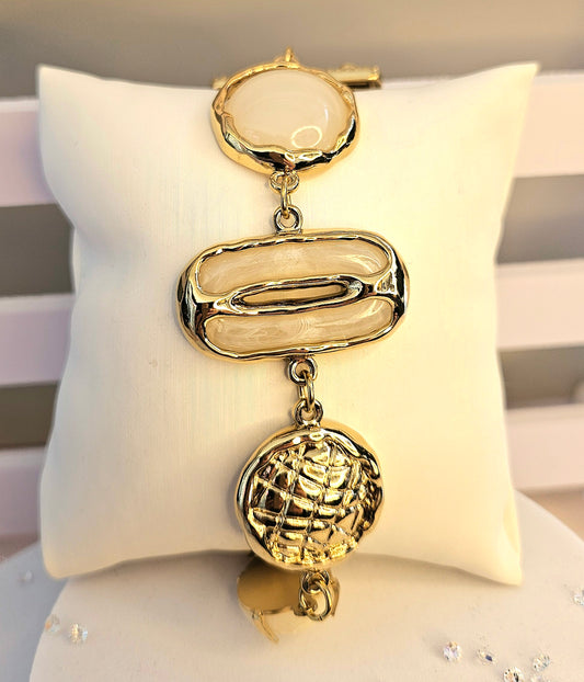 Bracelet retro ivoire