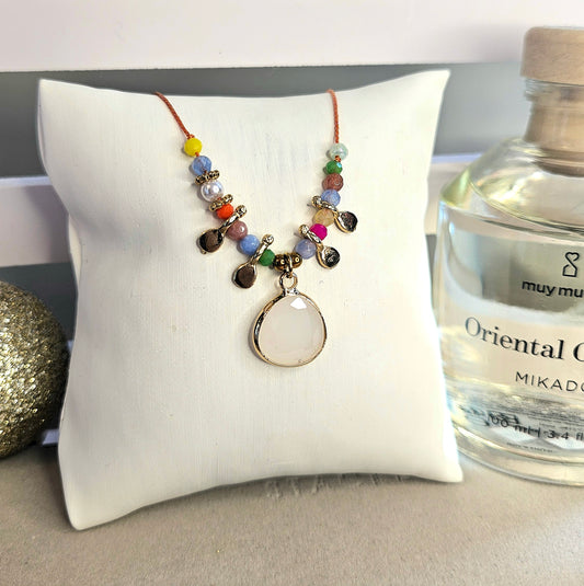 Collier naturelle multicolore