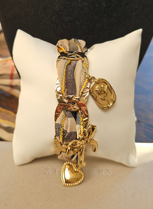 Bracelet breloque shampagne