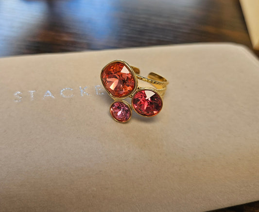 Bague orange swaroski