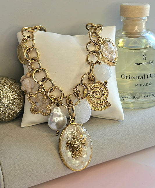 Collier tortue ivoire