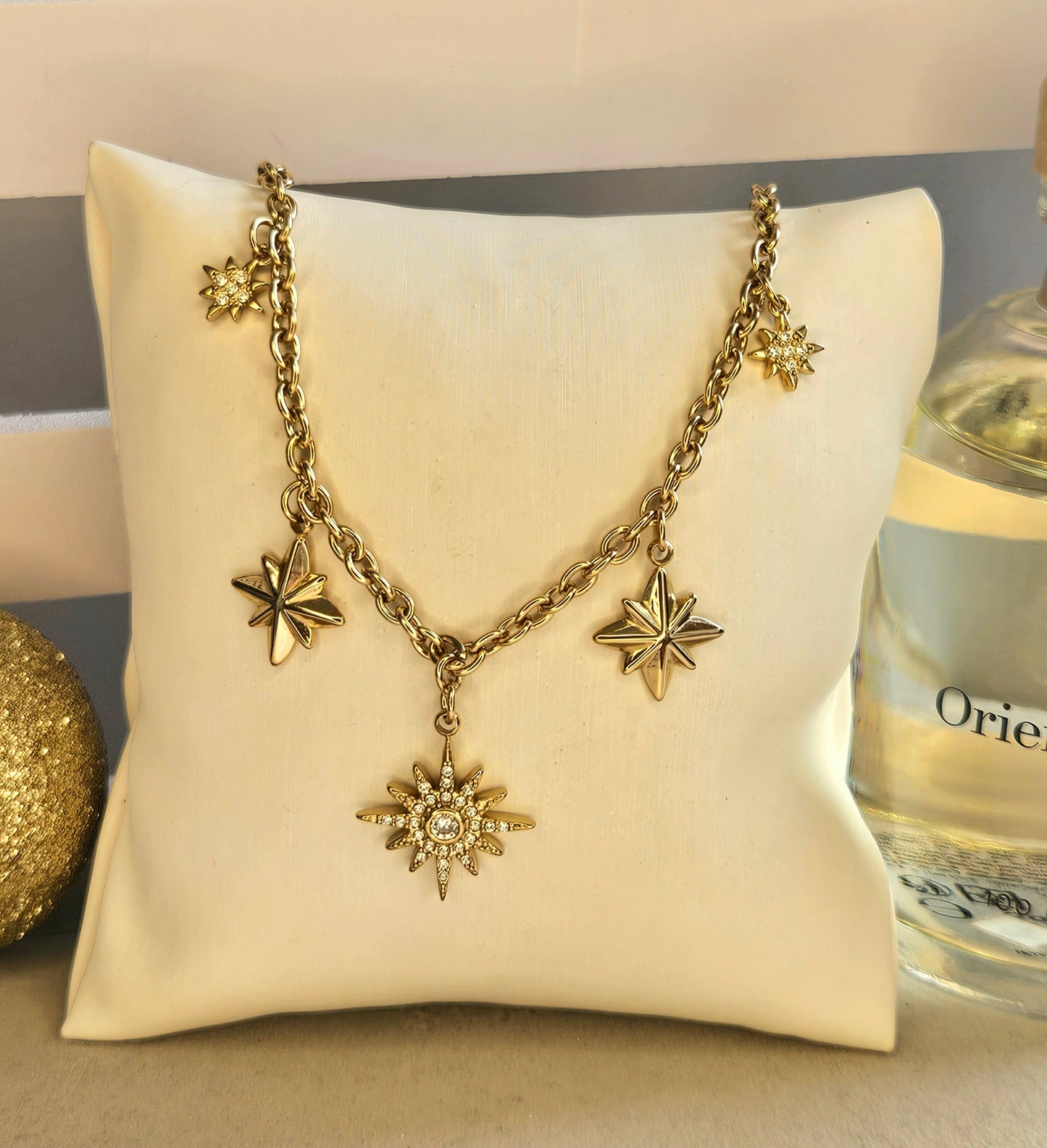 Collier soleil zirconium