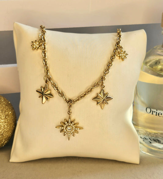 Collier soleil zirconium