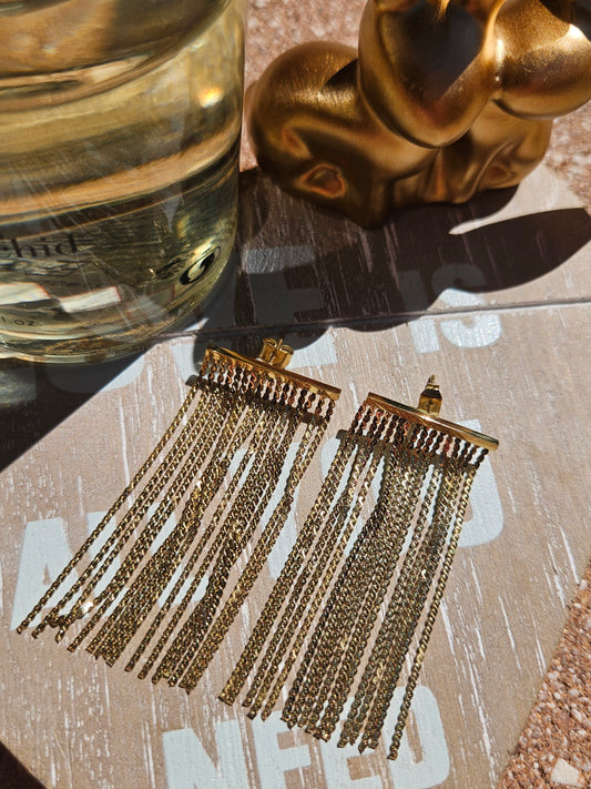 Boucles d'oreilles chaînette